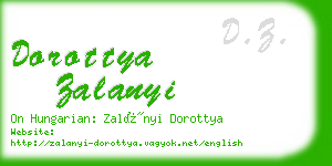 dorottya zalanyi business card